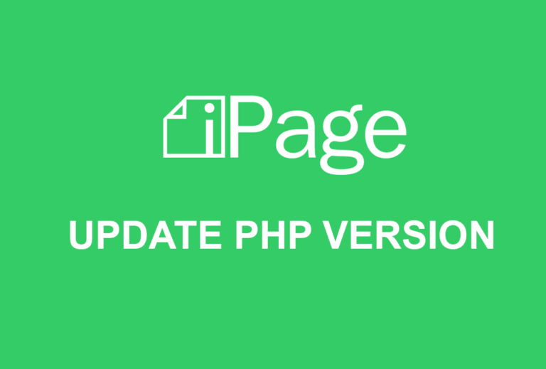 How to update php version from ipage hosting